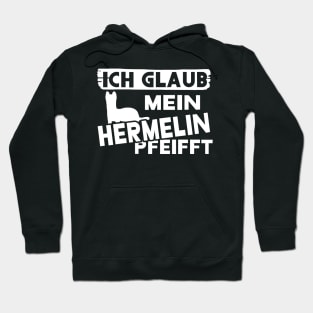 Lustiger Spruch Hermelin Fan Haustier Motiv Hoodie